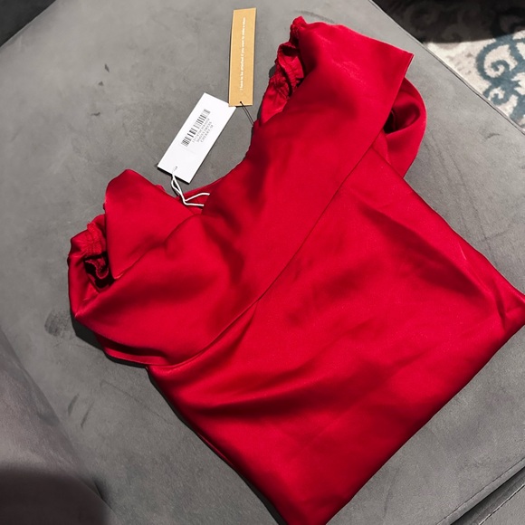 Reformation Maves Dress Cherry Size M - Picture 6 of 7